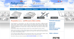Desktop Screenshot of cz.puloplastics.com